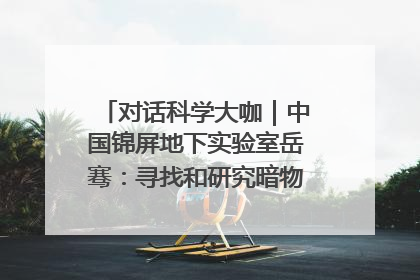 对话科学大咖｜中国锦屏地下实验室岳骞：寻找和研究暗物质，就是要去突破人类的认知边界