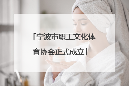 宁波市职工文化体育协会正式成立
