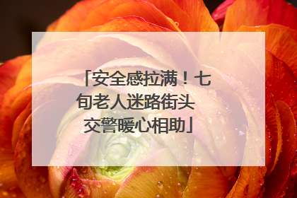安全感拉满！七旬老人迷路街头 交警暖心相助