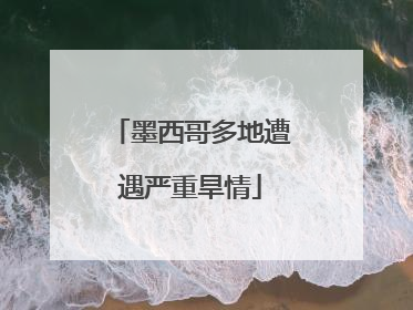 墨西哥多地遭遇严重旱情