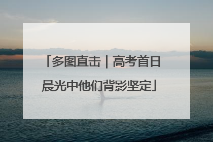 多图直击｜高考首日 晨光中他们背影坚定