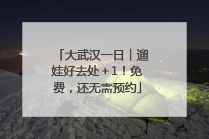 大武汉一日︱遛娃好去处＋1！免费，还无需预约
