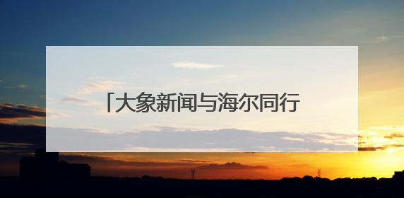 大象新闻与海尔同行 河南海尔专卖店换新节中博社区站举行