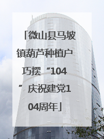 微山县马坡镇葫芦种植户巧摆“104”庆祝建党104周年