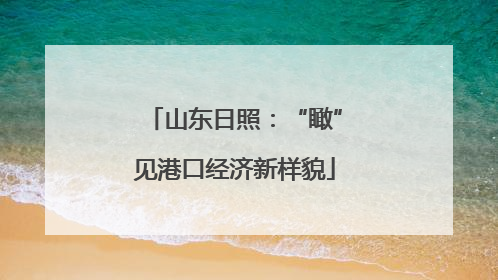 山东日照：“瞰”见港口经济新样貌