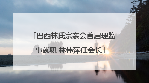 巴西林氏宗亲会首届理监事就职 林伟萍任会长