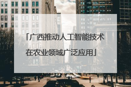 广西推动人工智能技术在农业领域广泛应用