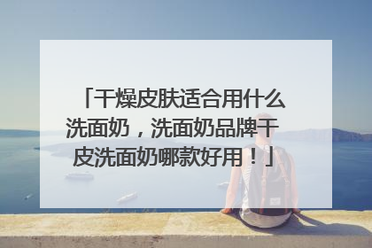 干燥皮肤适合用什么洗面奶，洗面奶品牌干皮洗面奶哪款好用！