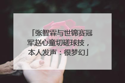 张智霖与世锦赛冠军赵心童切磋球技，本人发声：很梦幻