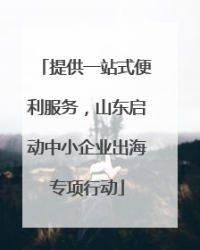 提供一站式便利服务，山东启动中小企业出海专项行动