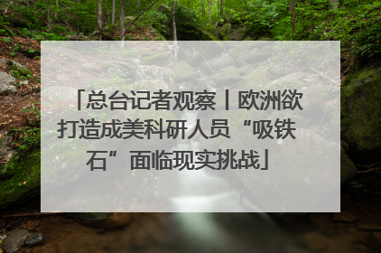 总台记者观察丨欧洲欲打造成美科研人员“吸铁石”面临现实挑战