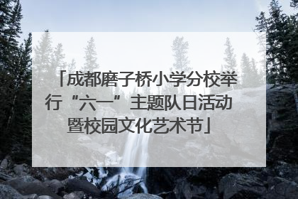 成都磨子桥小学分校举行“六一”主题队日活动暨校园文化艺术节