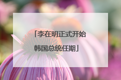 李在明正式开始韩国总统任期