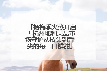 杨梅季火热开启！杭州地利果品市场守护从枝头到舌尖的每一口鲜甜