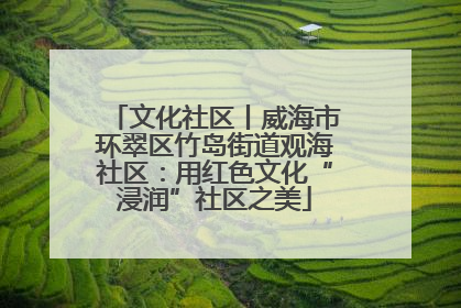 文化社区丨威海市环翠区竹岛街道观海社区：用红色文化“浸润”社区之美