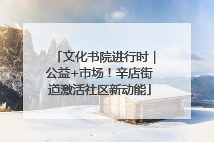 文化书院进行时｜公益+市场！辛店街道激活社区新动能