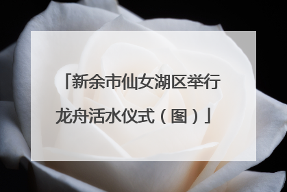 新余市仙女湖区举行龙舟活水仪式（图）