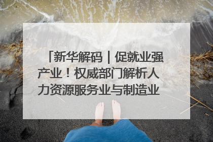 新华解码｜促就业强产业！权威部门解析人力资源服务业与制造业融合发展试点