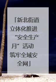 新北街道立体化推进“安全生产月”活动 筑牢全域安全网