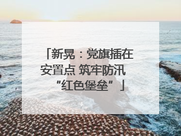 新晃：党旗插在安置点 筑牢防汛“红色堡垒”