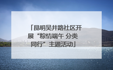 昆明吴井路社区开展“粽情端午 分类同行”主题活动