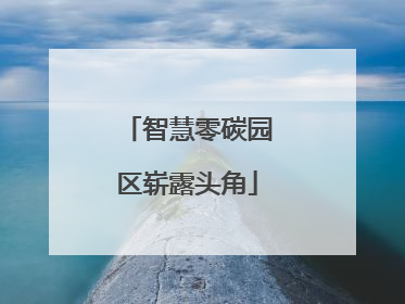 智慧零碳园区崭露头角