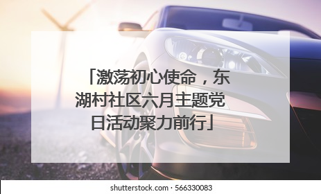 激荡初心使命，东湖村社区六月主题党日活动聚力前行
