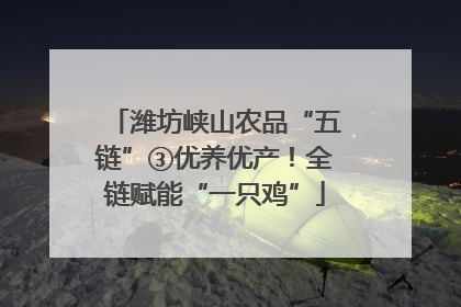 潍坊峡山农品“五链”③优养优产！全链赋能“一只鸡”