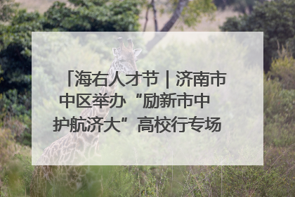 海右人才节｜济南市中区举办“励新市中 护航济大”高校行专场活动暨“青年人才 乐享市中”品牌推介会