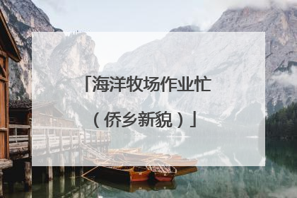 海洋牧场作业忙（侨乡新貌）