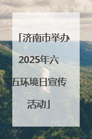 济南市举办2025年六五环境日宣传活动