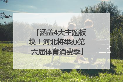 涵盖4大主题板块！河北将举办第六届体育消费季