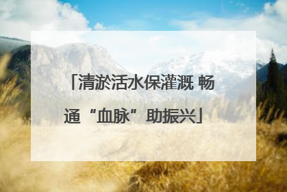 清淤活水保灌溉 畅通“血脉”助振兴