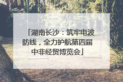 湖南长沙：筑牢电波防线，全力护航第四届中非经贸博览会