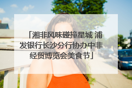 湘非风味碰撞星城 浦发银行长沙分行协办中非经贸博览会美食节