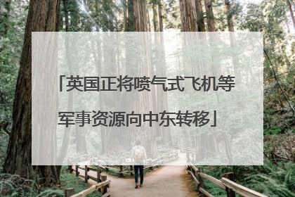 英国正将喷气式飞机等军事资源向中东转移