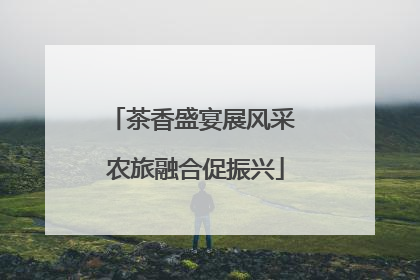 茶香盛宴展风采 农旅融合促振兴