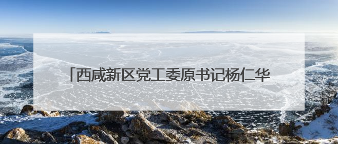 西咸新区党工委原书记杨仁华已调往陕西省人大常委会任职