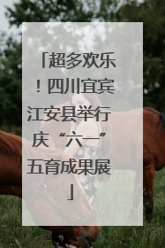超多欢乐！四川宜宾江安县举行庆“六一”五育成果展