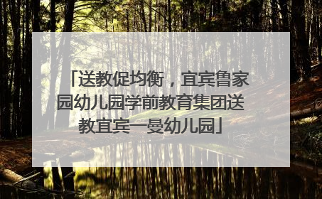 送教促均衡，宜宾鲁家园幼儿园学前教育集团送教宜宾一曼幼儿园