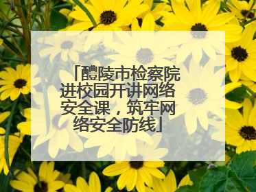 醴陵市检察院进校园开讲网络安全课，筑牢网络安全防线