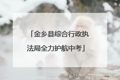 金乡县综合行政执法局全力护航中考