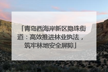 青岛西海岸新区隐珠街道：高效推进林业执法，筑牢林地安全屏障