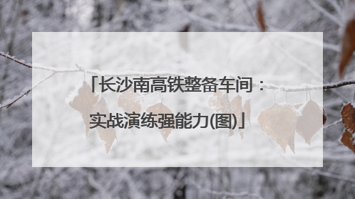 长沙南高铁整备车间：实战演练强能力(图)