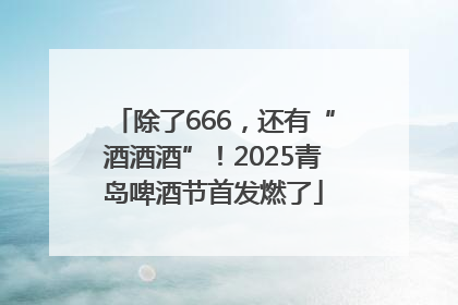 除了666，还有“酒酒酒”！2025青岛啤酒节首发燃了