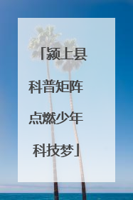 颍上县科普矩阵点燃少年科技梦