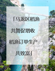 马龙区稻渔共舞促增收 稻渔订单生产共致富
