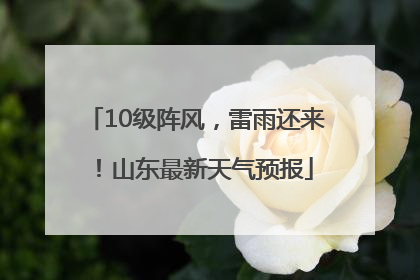 10级阵风，雷雨还来！山东最新天气预报