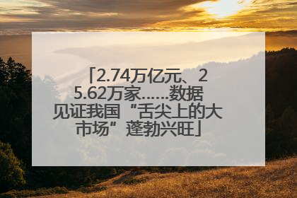 2.74万亿元、25.62万家……数据见证我国“舌尖上的大市场”蓬勃兴旺