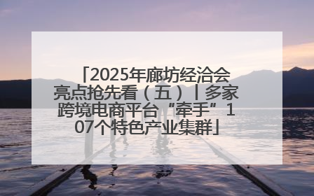 2025年廊坊经洽会亮点抢先看（五）丨多家跨境电商平台“牵手”107个特色产业集群